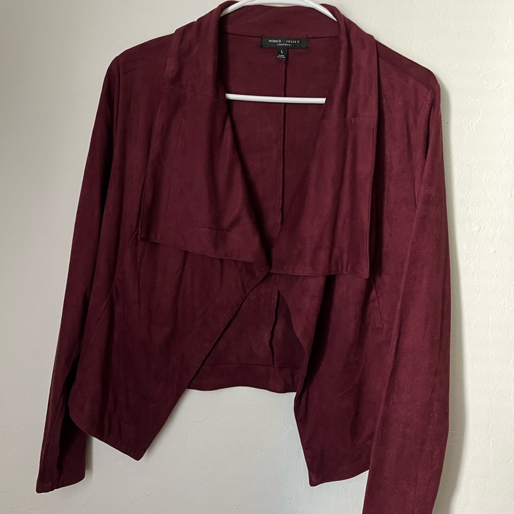 Suede Burgundy Jacket
